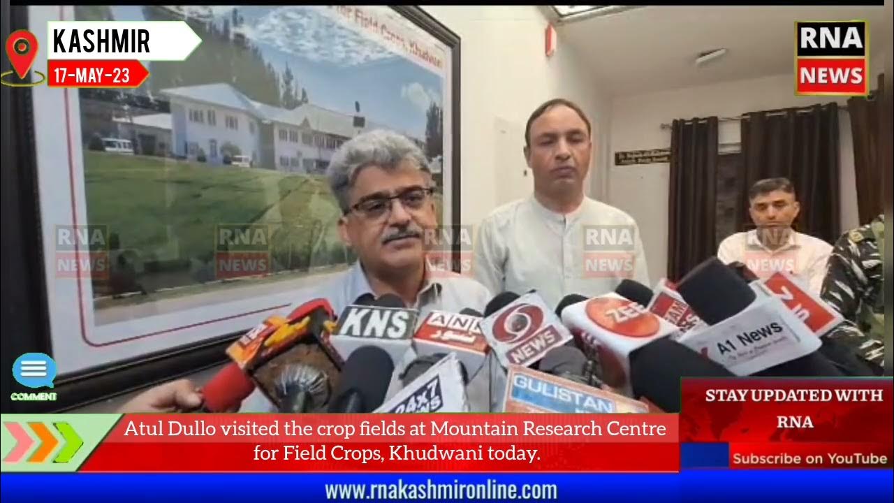 Shailendra Kumar visits MRCFC Khudwani, reviews rice Biodiversity Research
